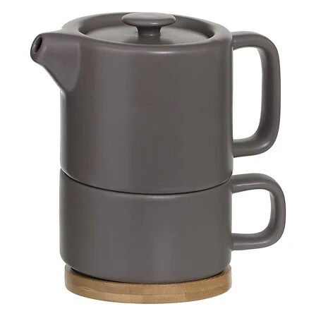 Keramički čajnik Taupe