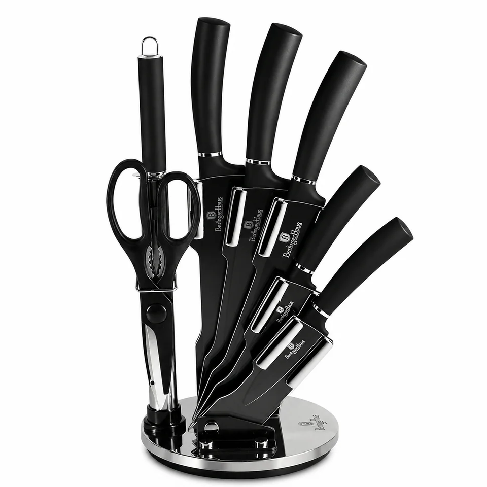 Berlinger Haus Black Silver set noževa na stalku