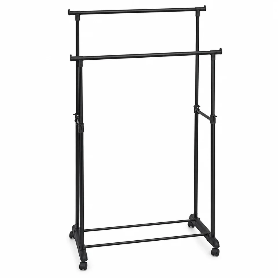 Vješalica za odjeću Five, metal crna