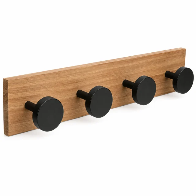 Vješalica 4  mdf/metal crna