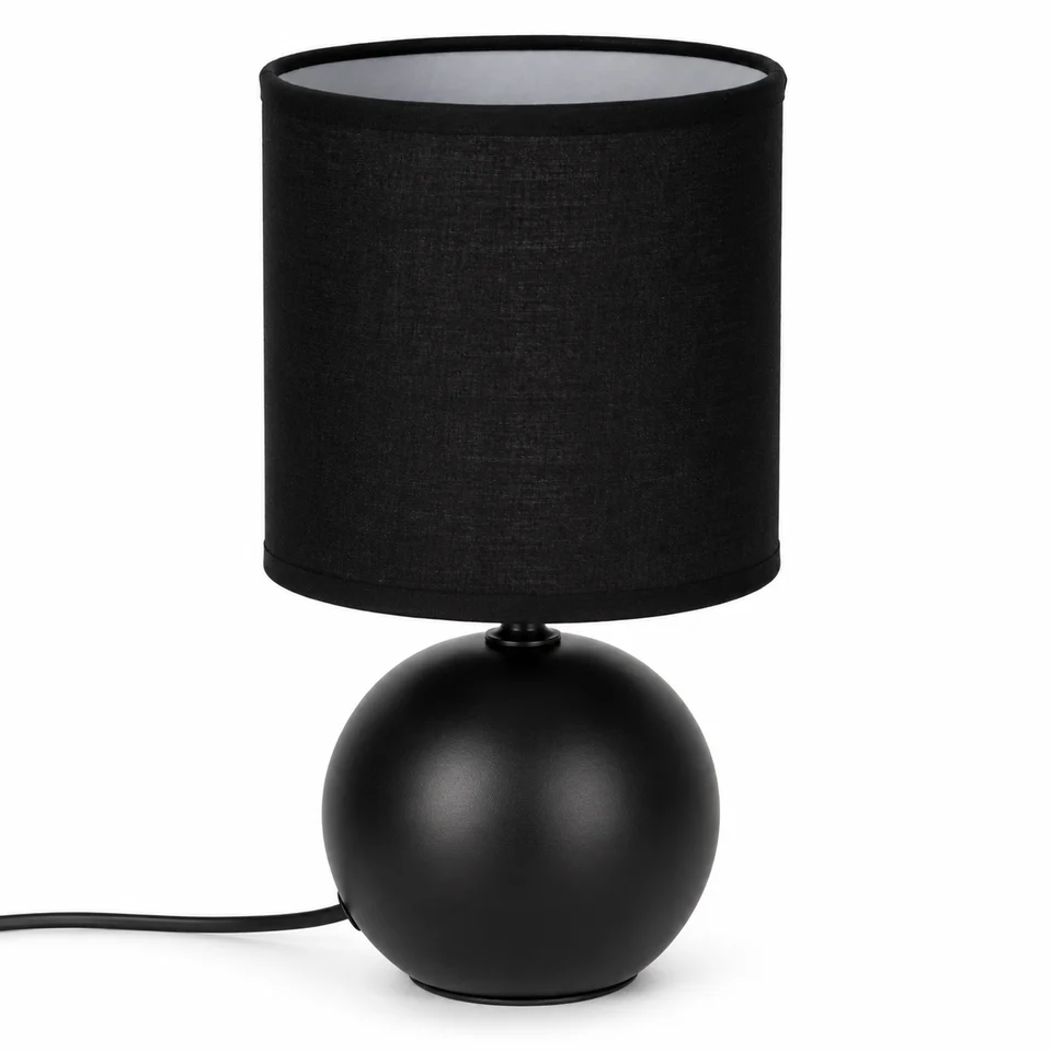 Lampa stolna Timeo mat crna