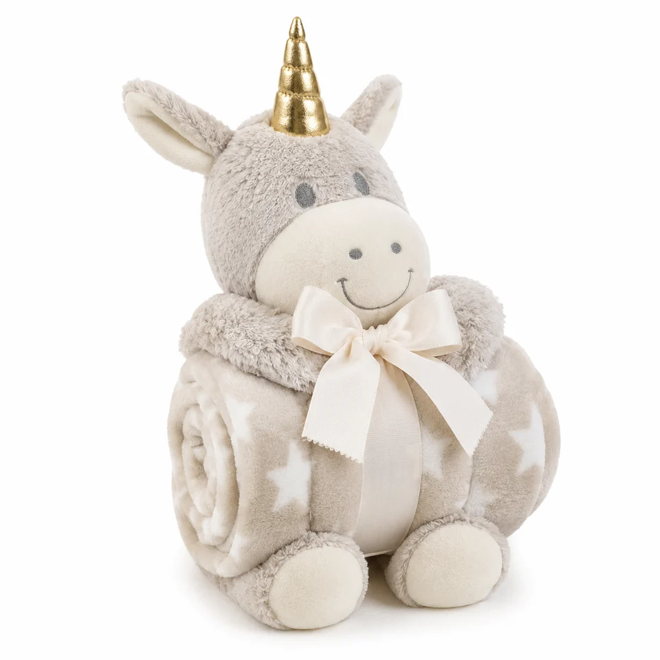 Deka + plišana igračka Unicorn