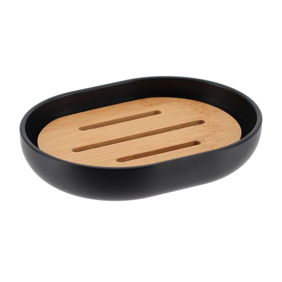 Posuda za sapun Iris Black – ovalni