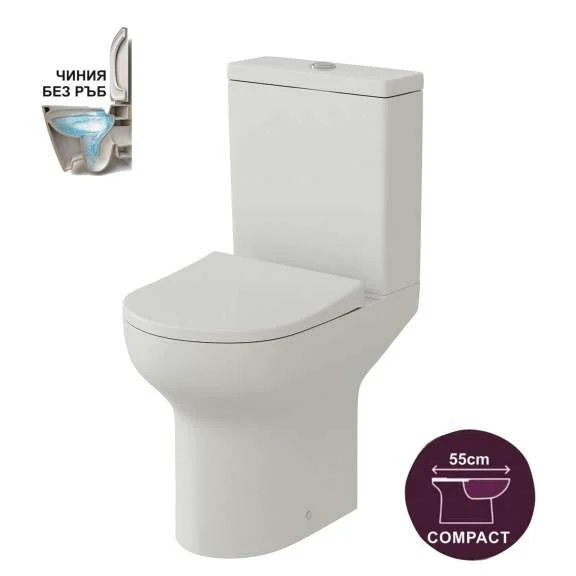 Inter Ceramic monoblok compact 56x35x40 cm - wc školjka + wc daska soft close + vodokotlić