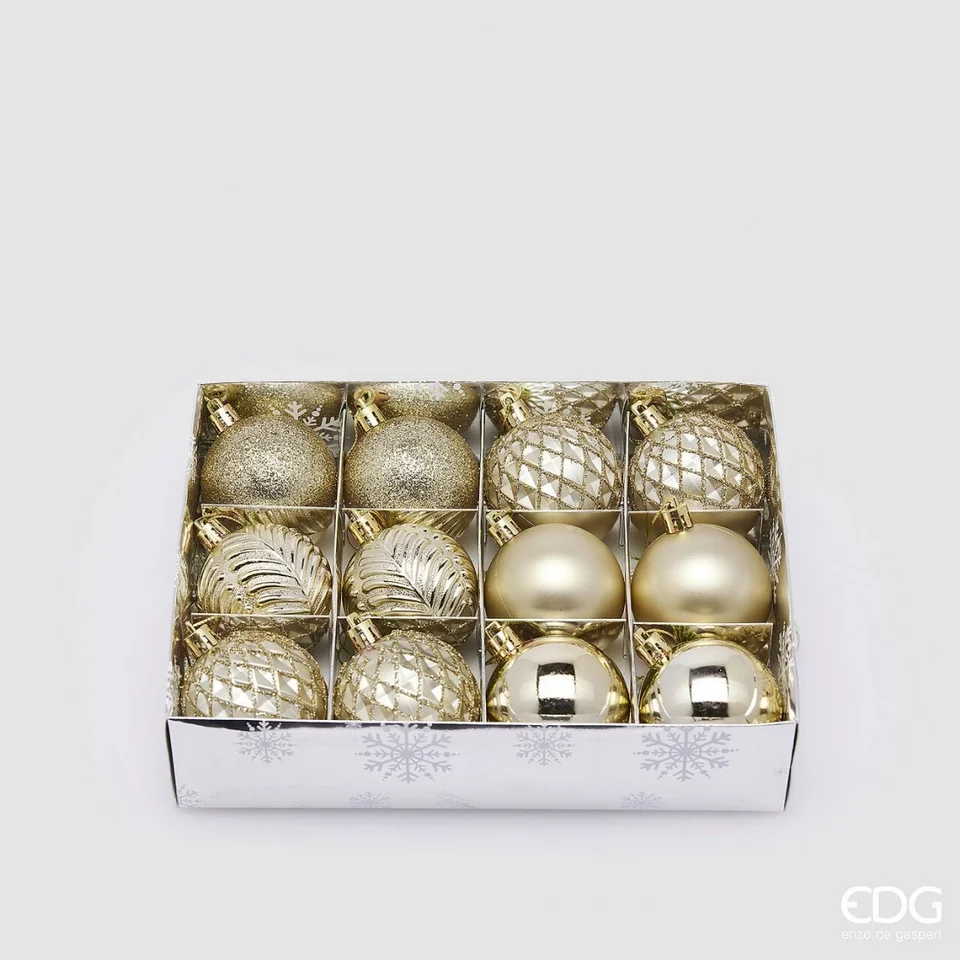 EDG Aurelia set božićnih kuglica 12/1 – Gold