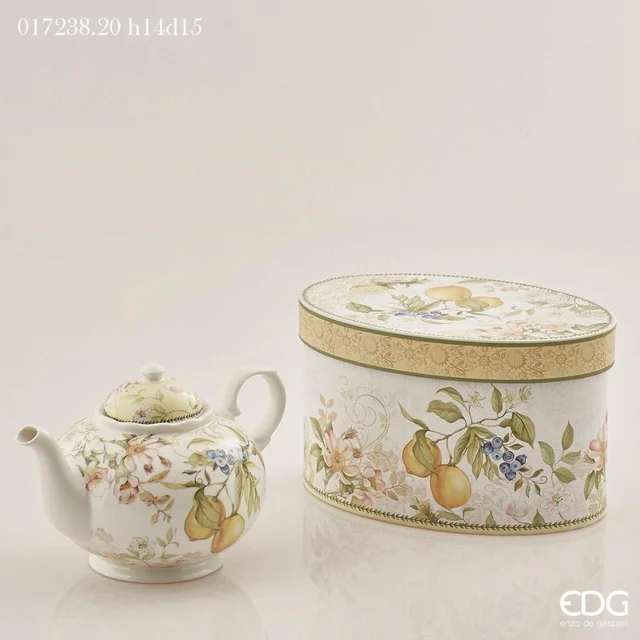 EDG porculanski čajnik s motivom limuna – 1080 ml