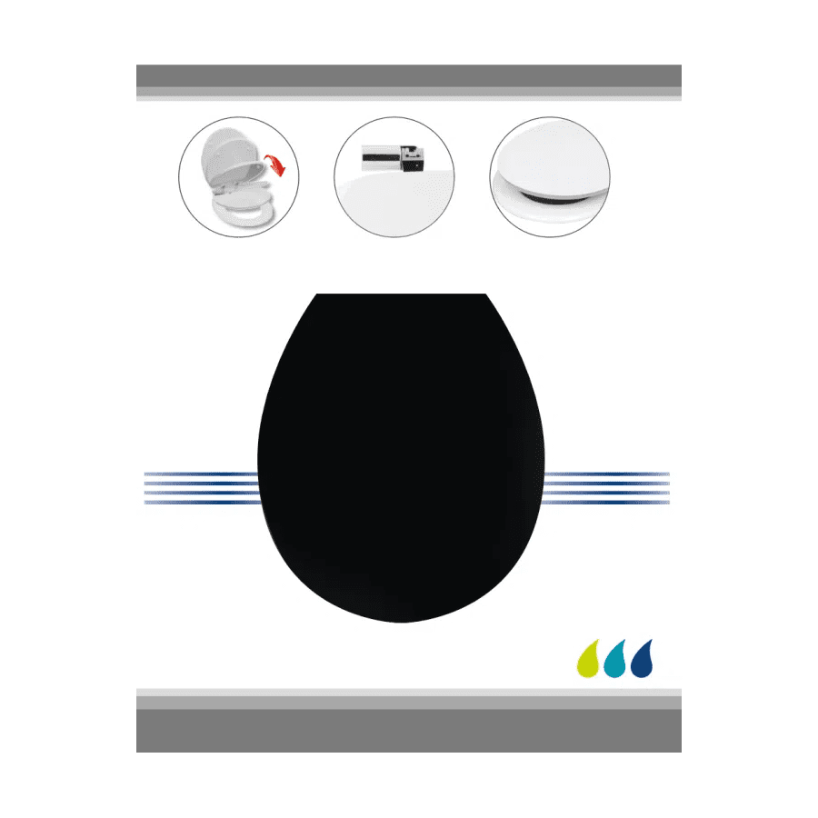 WC daska T Black Soft Close - Image 2