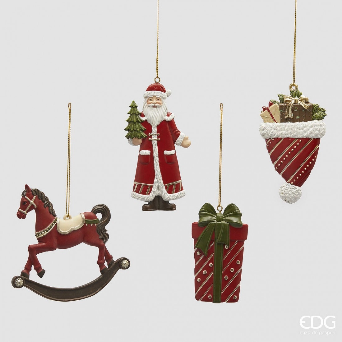 EDG Noël viseći božićni ukrasi 4 motiva